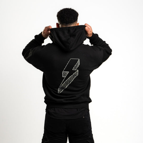 black and volt hoodie